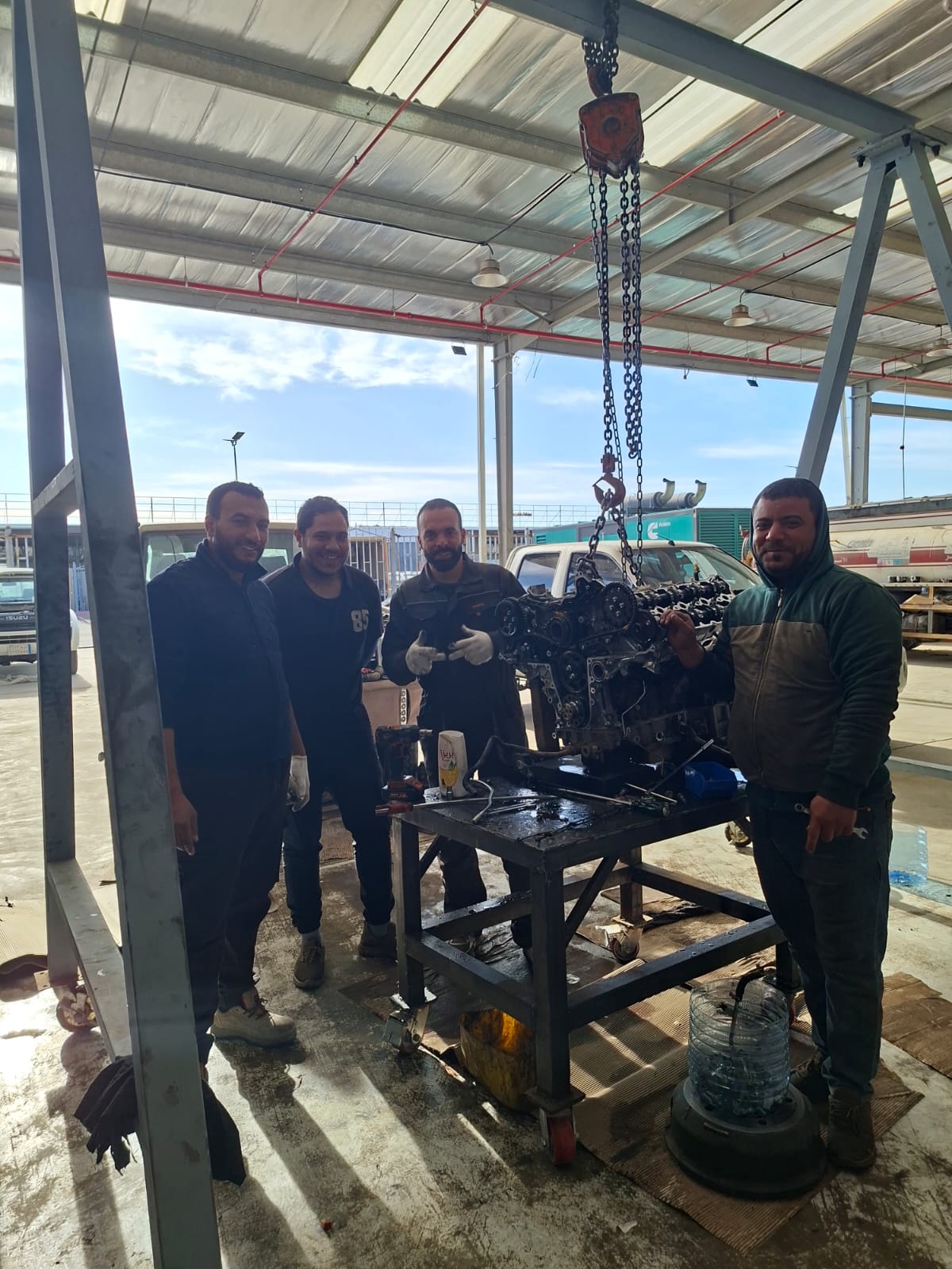 Generator maintenance work